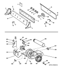 BACKSPLASH, BLOWER & MOTOR ASSEMBLY Diagram and Parts List for DISR473CG2WW  General Electric Dryer