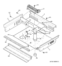 COOLING FAN Diagram and Parts List for PGS968SEM2SS  General Electric Range