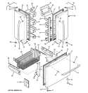 DOORS Diagram and Parts List for PFCS1NFXASS  General Electric Refrigerator