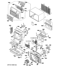 CABINET & COMPONENTS Diagram and Parts List for AJCQ08ACCM2  General Electric Air Conditioner
