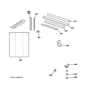 MOUNTING PARTS & FRAME Diagram and Parts List for AJES10DSCM3  General Electric Air Conditioner