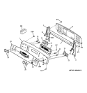 CONTROL PANEL Diagram and Parts List for PB750DN1WW  General Electric Range