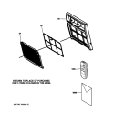 Part Location Diagram of WJ71X10586 GE FRONT PANEL