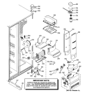 FRESH FOOD SECTION Diagram and Parts List for PSDS3YGXBFSS  General Electric Refrigerator