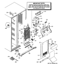 FREEZER SECTION Diagram and Parts List for PSHF6YGXBDBB  General Electric Refrigerator