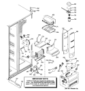 FRESH FOOD SECTION Diagram and Parts List for PSHF6YGXBDBB  General Electric Refrigerator