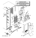 FREEZER SECTION Diagram and Parts List for PSHW6YGXBDSS  General Electric Refrigerator