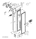 Part Location Diagram of WR55X10782 GE INTERFACE DISPENSER Assembly