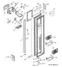 FREEZER DOOR Diagram and Parts List for PSJC5YGXBFBV  General Electric Refrigerator