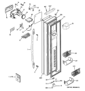 FREEZER DOOR Diagram and Parts List for PSLS3YGXBFSS  General Electric Refrigerator