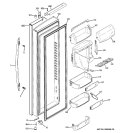 FRESH FOOD DOOR Diagram and Parts List for PSLS3YGXBFSS  General Electric Refrigerator