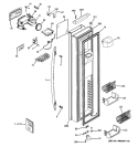 FREEZER DOOR Diagram and Parts List for PSLS5YGXBFSS  General Electric Refrigerator