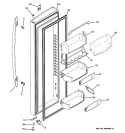 FRESH FOOD DOOR Diagram and Parts List for PSSS7RGXACSS  General Electric Refrigerator