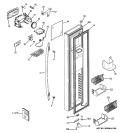 FREEZER DOOR Diagram and Parts List for PSTW6YGXBGSS  General Electric Refrigerator