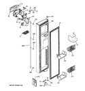 FREEZER DOOR Diagram and Parts List for ZFSB23DXASS  General Electric Refrigerator