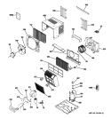 ROOM AIR CONDITIONER Diagram and Parts List for ASQ05LLS1  General Electric Air Conditioner