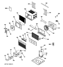ROOM AIR CONDITIONER Diagram and Parts List for ASQ28DLS1  General Electric Air Conditioner
