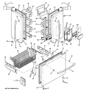 DOORS Diagram and Parts List for PFSS5PJXASS  General Electric Refrigerator