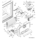 FREEZER SECTION Diagram and Parts List for PFSS5PJXASS  General Electric Refrigerator