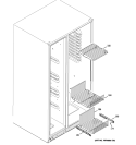 FREEZER SHELVES Diagram and Parts List for GSHL5MGXBELS  General Electric Refrigerator