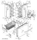 DOORS Diagram and Parts List for PFSF5NJXAWW  General Electric Refrigerator