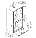 CASE PARTS Diagram and Parts List for PFSF5NJXAWW  General Electric Refrigerator