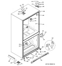 CASE PARTS Diagram and Parts List for PFSS5NFXASS  General Electric Refrigerator