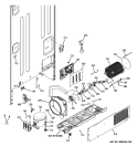 MACHINE COMPARTMENT Diagram and Parts List for PFSS5NFXASS  General Electric Refrigerator