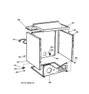 CABINET Diagram and Parts List for DWSR483GG4WW  General Electric Dryer