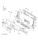 CONTROL PANEL Diagram and Parts List for JBP77SM2SS  General Electric Range