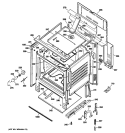 BODY PARTS Diagram and Parts List for JBS56DM2WW  General Electric Range