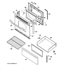 Part Location Diagram of WB35K10111 GE UP DOOR INSULATION