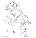 GAS & BURNER PARTS Diagram and Parts List for JGBP36SEM2SS  General Electric Range
