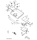 GAS & BURNER PARTS Diagram and Parts List for JGBP85DEM2WW  General Electric Range