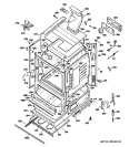 BODY PARTS Diagram and Parts List for JGBP85DEM2WW  General Electric Range