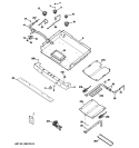 GAS & BURNER PARTS Diagram and Parts List for JGBP85SEM2SS  General Electric Range