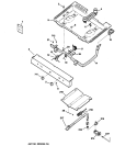 GAS & BURNER PARTS Diagram and Parts List for JGBS04BEM2WH  General Electric Range