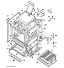 BODY PARTS Diagram and Parts List for JGBS07DEM2CC  General Electric Range