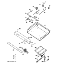GAS & BURNER PARTS Diagram and Parts List for JGBS23SEM2SS  General Electric Range