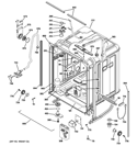 BODY PARTS Diagram and Parts List for ZBD0710N00SS  General Electric Dishwasher