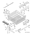 UPPER RACK ASSEMBLY Diagram and Parts List for ZBD0710N00SS  General Electric Dishwasher