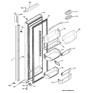 FRESH FOOD DOOR Diagram and Parts List for PJE25MGTFFKB  General Electric Refrigerator
