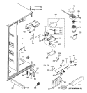 FRESH FOOD SECTION Diagram and Parts List for LSHF5MGXBEBB  General Electric Refrigerator