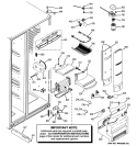 FRESH FOOD SECTION Diagram and Parts List for PJE25PGTFFKB  General Electric Refrigerator