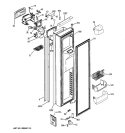 FREEZER DOOR Diagram and Parts List for PJE25PGTFFSV  General Electric Refrigerator