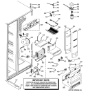 FRESH FOOD SECTION Diagram and Parts List for PJE25PGTFFSV  General Electric Refrigerator