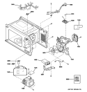 INTERIOR PARTS 1 Diagram and Parts List for JES735WJ03  General Electric Microwave