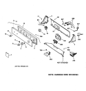 CONTROLS & BACKSPLASH Diagram and Parts List for WJSR2070B9WW  General Electric Washer