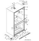 CASE PARTS Diagram and Parts List for CFCP1NIXASS  General Electric Refrigerator