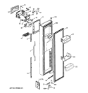 FREEZER DOOR Diagram and Parts List for HSK27MGWACCC  Hotpoint Refrigerator